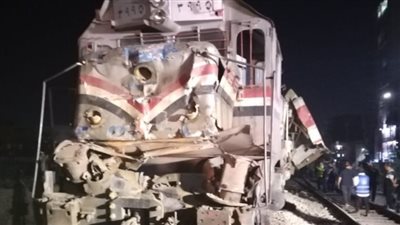 جهات التحقيق بالشرقية تحقق في أسباب حادث تصادم قطارين بالزقازيق 