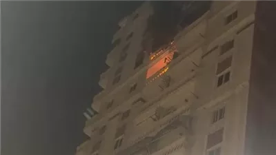 حريق باحد الشقق السكنية بشرق الاسكندرية 
