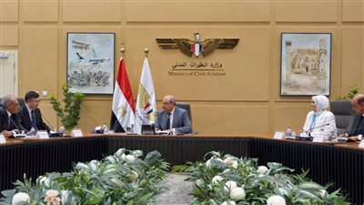 وزير الطيران المدني يبحث مع  مجموعة 
