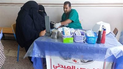 فحص 995 مواطن بعزبة الألفي بدمياط 