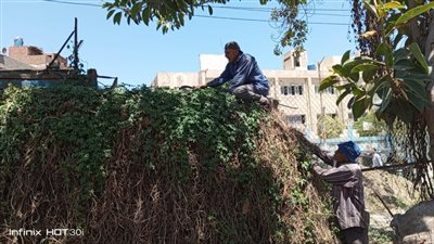 متابعة أعمال التطوير الجارية بحديقة الأسرة بمدينة بلقاس