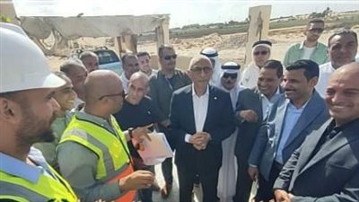  محافظ شمال سيناء يتفقد إنشاء مستشفى ودار مناسبات رمانة 