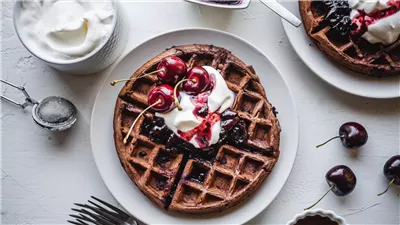 حضري وافل بصوص الشوكولاتة على خطى المطاعم