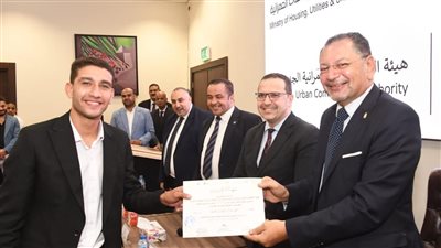 تدريب طلاب كلية التخطيط العمراني جامعة القاهرة بأجهزة المدن الجديدة 