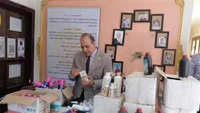 ضبط 216 عبوة لـ 20 صنف دواء منتهية الصلاحية بأبو حماد