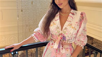 نسرين طافش بإطلالة ناعمة في أحدث ظهور لها بدبي (صور)
