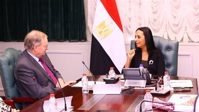 وزيرة التضامن تبحث مع سفير الاتحاد الأوروبي بمصر التعاون المشترك