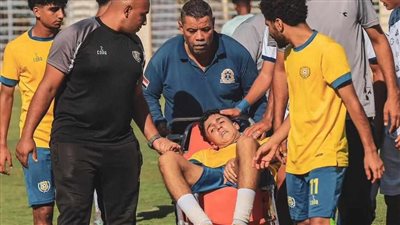 إصابة بشار أشرف بقطع في الرباط الصليبي 