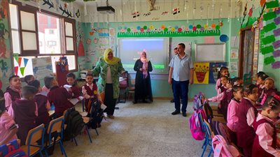 وكيل صحة الفيوم تتفقد مدارس أبشواي 