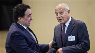  أبو الغيط يلتقي رئيس المجلس الرئاسي الليبي محمد المنفي