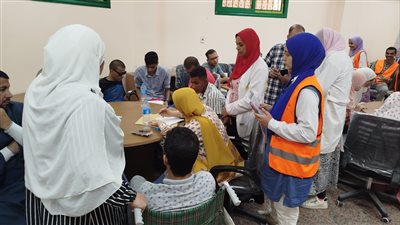 جامعة سوهاج تقدم كافة التسهيلات للطلاب ذوي الإعاقة الجدد