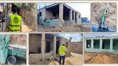 وصلات مياه منزلية للأسر الأكثر احتياجًا بقرى الحسينية