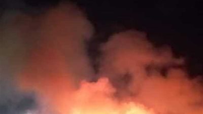 حريق بشركة بترول الاسكندرية 