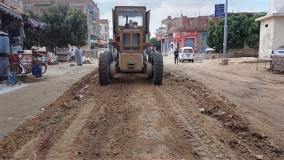 استعدادًا لفصل الشتاء,, تمهيد وتسوية مداخل قرى البحيرة