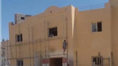 بدء أعمال رفع كفاءة مبنى الصمود والتحدي بمدينة الحسنة