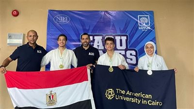فوز طلاب الجامعة الأمريكية بالقاهرة في دورة الألعاب الجامعية الأفريقية