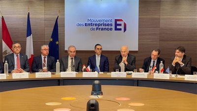  رئيس المنطقة الاقتصادية لقناة السويس يبحث سبل الاستثمار مع اتحاد الأعمال الفرنسي