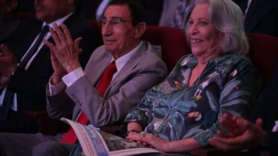 تكريم الدكتور عبد المنعم عمارة والفنانة فريدة فهمي في مهرجان الإسماعيلية 