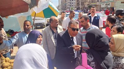 جولة مفاجئة لمحافظ  الدقهلية علي المخابز والأسواق بالمنصوره وطلخا 