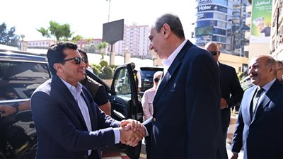 وصول وزير الرياضة محافظة الغربية لافتتاحً العديد من المشروعات الرياضية