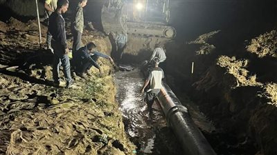 مياه القناة: الانتهاء من أعمال ربط خط 500 مم بمركز الاسماعيلية