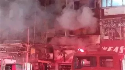 العناية الإلهية تنقذ طلاب التمريض من حريق بجامعة الإسكندرية 