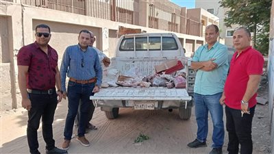 ضبط 70 كيلو لحوم وكبده غير صالحة للاستهلاك بالفيوم 
