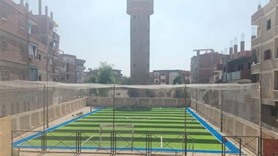 إحلال وتجديد الملعب الخماسي بمركز شباب كفر رجب بالقليوبية 