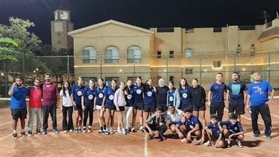 ناشئات صيد أكتوبر يهزمن نادي سماش بدوري الأندية للتنس الأرضي 