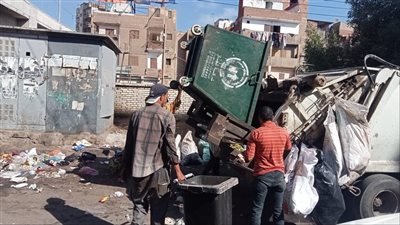 رفع  60 طن قمامة ومخلفات هدم بطلخا