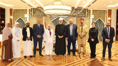 المفتي يستقبل وفدًا من مجلس الشباب العربي للتنمية المتكاملة لبحث تعزيز التعاون