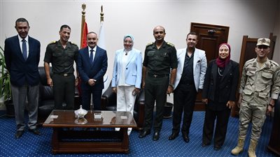 جامعة حلوان تستقبل لجنة التجنيد من وزارة الدفاع