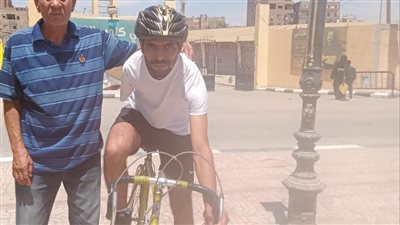 محمد فؤاد الأب الروحى  للعبة الدراجات بالفيوم 