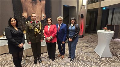 علاء ثابت يشارك في احتفال الملحق العسكري لمصر في ألمانيا بذكرى نصر أكتوبر .. صور