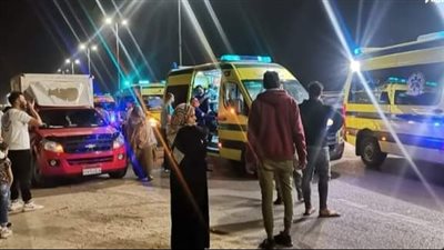 مصرع شخص فى حادث سيارة بمركز فايد 