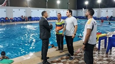 متابعة مسائية لمراكز الشباب وحمامات السباحة بالقليوبية