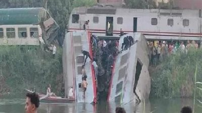 قرارات عاجلة من النيابة الإدارية في حادث قطارين  المنيا