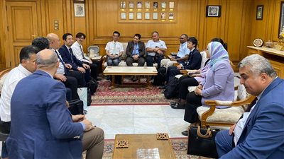 جامعة حلوان تستقبل وفد جامعة كيوشو اليابانية