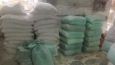 تموين كفر الشيخ ضبط 30 شيكارة دقيق بلدي مدعم قبل بيعها بالسوق السوداء