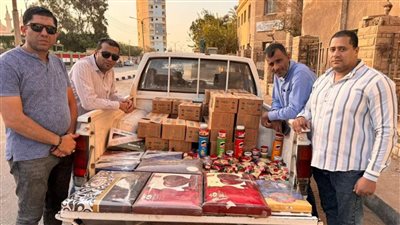 ضبط شيكولاته وحلوى أطفال منتهية الصلاحية بالفيوم 