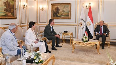 وزير الري يلتقي ممثلي منظمة فلاندز البلجيكية العاملة فى مجال تحلية المياه 