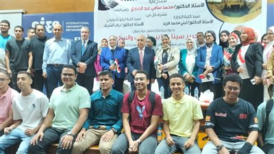 ندوة مشتركة لكليتي التجارة والنانو تكنولوجى بفرع جامعة القاهرة بالشيخ زايد 