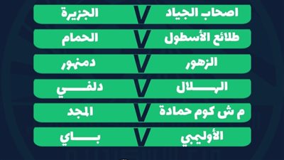 اليوم الجولة الثانية لدوري الممتاز ب المجموعة الثالثة بالاسكندرية
