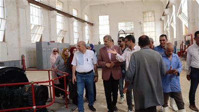 رئيس مياه الفيوم يتفقد سير العمل بمحطة العزب القديمة 