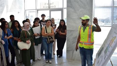 طلاب كلية الهندسة بالجامعة الألمانية يزورون العلمين الجديدة لتعزيز الخبرات العملية