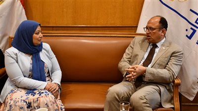 رئيس جامعة حلوان يستقبل رئيس أكاديمية البحث العلمي 