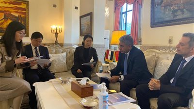 بحث مقترح ملف الترشيح الدولى المشترك بين مصر والصين لتسجيل مقياس النيل بالقاهرة