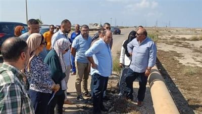 رئيس مياه القناة يتابع  أعمال الاحلال والتجديد لمحطة معالجة MK  