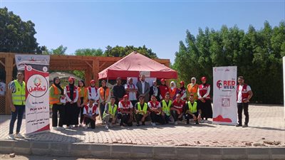 التضامن: الهلال الأحمر المصري يقوم بحملة داخل 26 جامعة تحت عنوان  RED WEEK