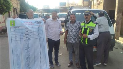 محافظ المنوفية يشدد بإلزام السائقين وضع ملصقات التسعيرة الجديدة 
